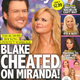 Illustration for article titled This Week in Tabloids: Blake Shelton Cheated on Miranda Lambert